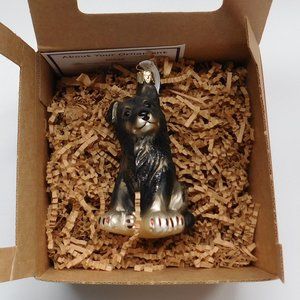 Ornaments To Remember Just Puppies  Dog Hand Blown Glass Ornament in box